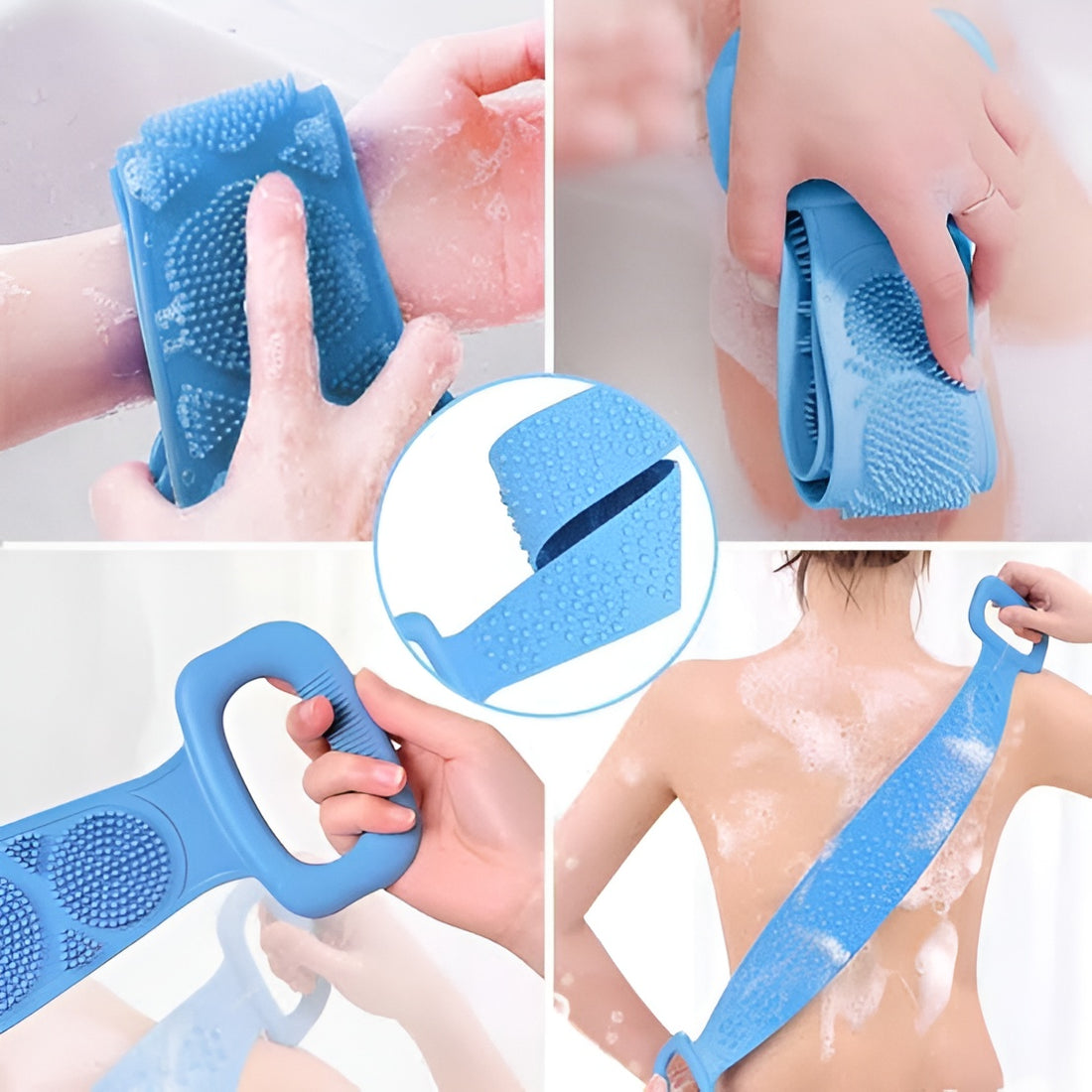 ( Buy 1 Get 1 Free ) Silicone Body Back Scrubber for Skin Deep Cleaning ( Free Delivery )