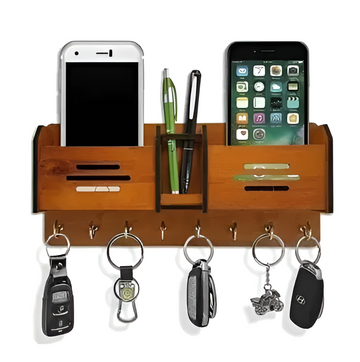 Abstract Art Key Holder Wall Mount