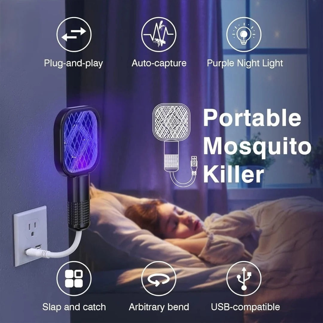 USB Rechargeable Mosquito Killer Racket ( Free Delivery )